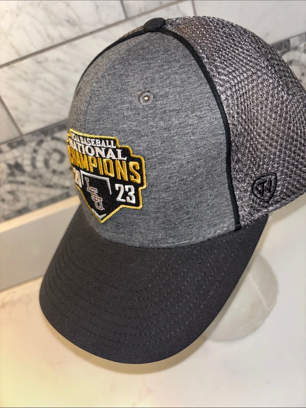 LSU National Champions 2023 Gray Baseball Cap